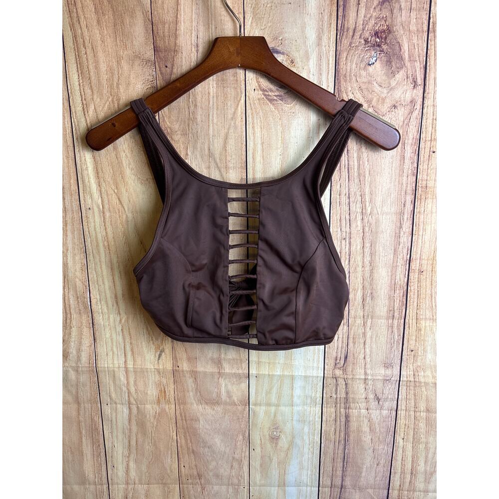 Venus Swim Top Adjustable Straps Brown Size 12